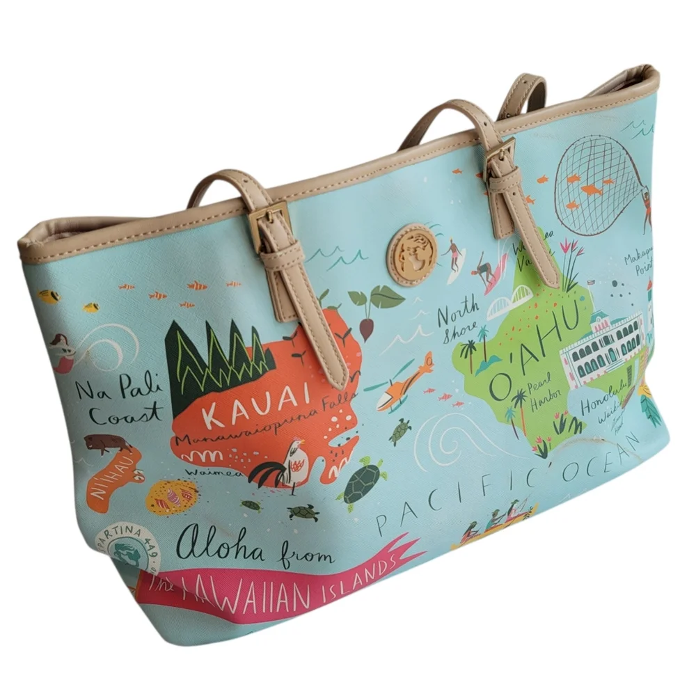 Spartina 449 Hawai'ian Islands Tote Paradise of the Pacific - Picture 3 of 14